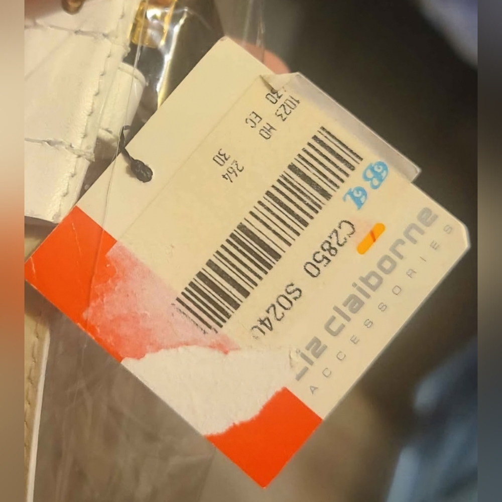 Liz Claiborne White Belt- 36in Long